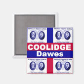 Coolidge-Dawes 1924 Magnet (Vorderseite/Rückseite)