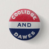 Coolidge-Dawes Knopf Button (Vorderseite)
