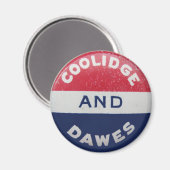 Coolidge-Dawes-Rundmagnet Magnet (Vorderseite/Rückseite)