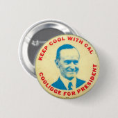 Coolidge für Präsident - Knopf Button (Vorne & Hinten)