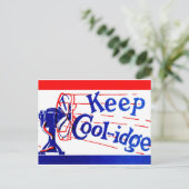 Coolidge mit Silen Cal Coolidge behalten Postkarte (Stehend Vorderseite)