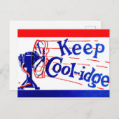 Coolidge mit Silen Cal Coolidge behalten Postkarte (Vorne/Hinten)