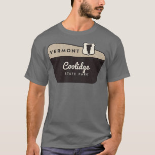 Coolidge Staat Park Vermont Begrüßungszeichen T-Shirt