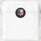 Coolidge US Flag 4. Juli Runder Aufkleber (Tasche)