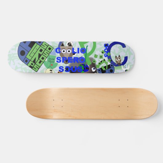 Cooliosperosous Skate Skateboard (Horizontal)