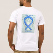 Coolon Cancer Awareness Ribbon Custom Angel T-Shir T-Shirt (Rückseite)