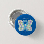 Coolon Cancer Butterfly-Button Button (Vorne & Hinten)