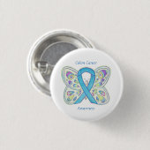 Coolon Cancer Butterfly-Button Button (Vorne & Hinten)