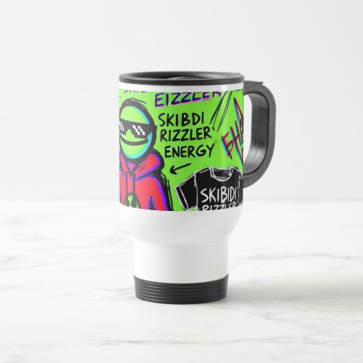 Cools Skibidi-Tasse Reisebecher (VorderseiteRechts)