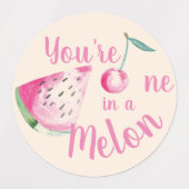 Coolst, eins in einem Melon, Apfel in meinem Auge Etiketten (Design 1)