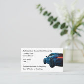 Coolste Auto-Audio-Sicherheitsdetailing Visitenkarte (Stehend Vorderseite)