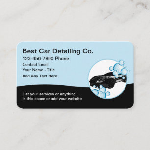 Coolste Autodetailing-Anpassung Visitenkarte