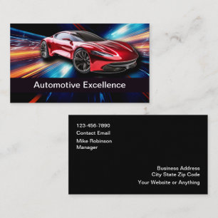 Coolste Automobil-Visitenkarten Visitenkarte