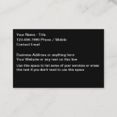 Coolste Automotive Detection Service Visitenkarten Visitenkarte (Rückseite)