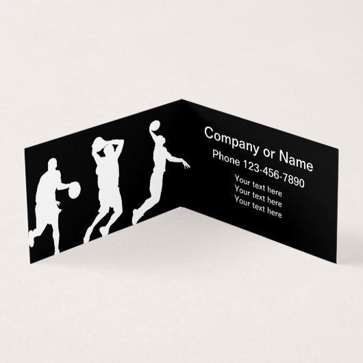 Coolste Basketball-Geschäfts-Karten Visitenkarten (Innenseite)