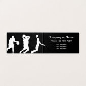 Coolste Basketball-Geschäfts-Karten Visitenkarten (Innenseite Aufgefaltet)