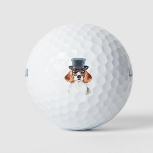 Coolste Beagle-Prop Golfball (Vorderseite)