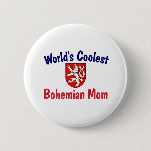 Coolste Bohemische Mama Button (Vorderseite)