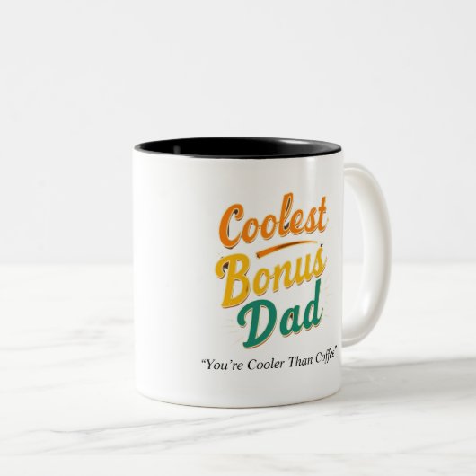 Coolste Bonus Vater Tasse - Custom Stepdad Gift (VorderseiteRechts)