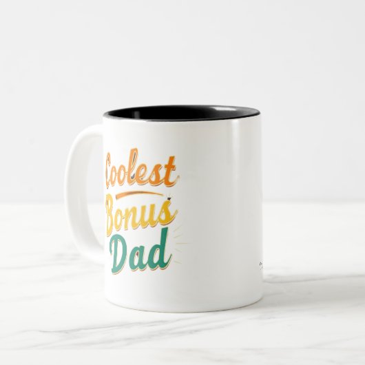 Coolste Bonus Vater Tasse - Custom Stepdad Gift (Vorderseite Links)