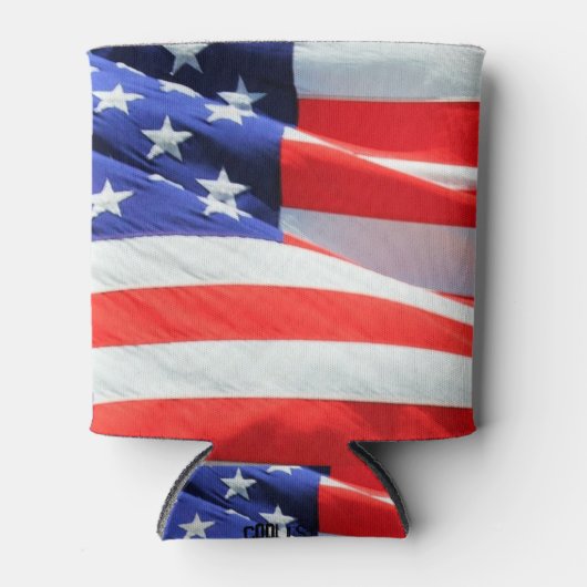 Coolste Can Cooler, American Flag, USA Dosenkühler (Vorderseite)