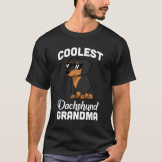 Coolste Dackel Oma Funny Dog Geschenk T-Shirt