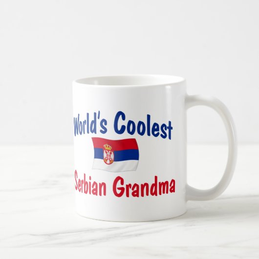 Coolste der Serbian-Großmutter der Welt Kaffeetasse (Rechts)