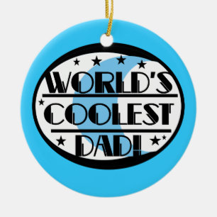 Coolste der Vater-Geschenke der Welt Keramik Ornament
