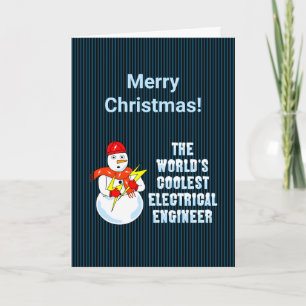 Coolste Elektrotechniker-Weihnachtskarte Dankeskarte