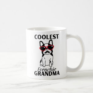 Coolste französische Oma, Funny French Bulldog Kaffeetasse