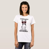 Coolste französische Oma, Funny French Bulldog T-Shirt (Vorne ganz)