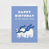 Coolste Geburtstagskarte der Zwillinge Karte (Vorderseite)