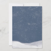 Coolste Geburtstagsschneeflocke WinterGeburtstagsp Einladung (Rückseite)