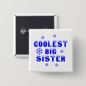 Coolste große Schwester Button (Vorne & Hinten)