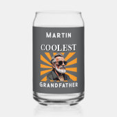 Coolste Großvater Funny Retro Coole Sonnenbrille Dosenglas (Rückseite)