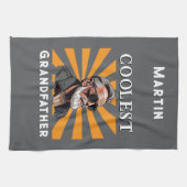 Coolste Großvater Funny Retro Coole Sonnenbrille Geschirrtuch (Horizontal)