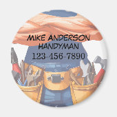 Coolste Handyman-Geschäftsmagnete Magnet (Vorne)