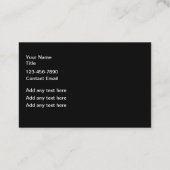 Coolste Kfz-Visitenkarten mit feiner Farbe Visitenkarte (Rückseite)