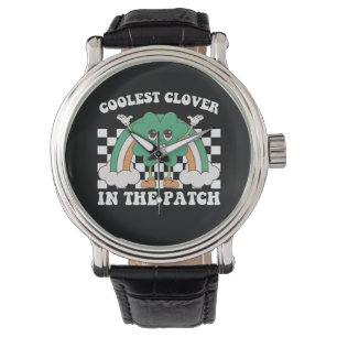 Coolste Klee am Pflaster St Patrick's Day Armbanduhr