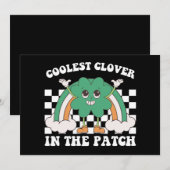 Coolste Klee am Pflaster St Patrick's Day Einladung (Vorne/Hinten)