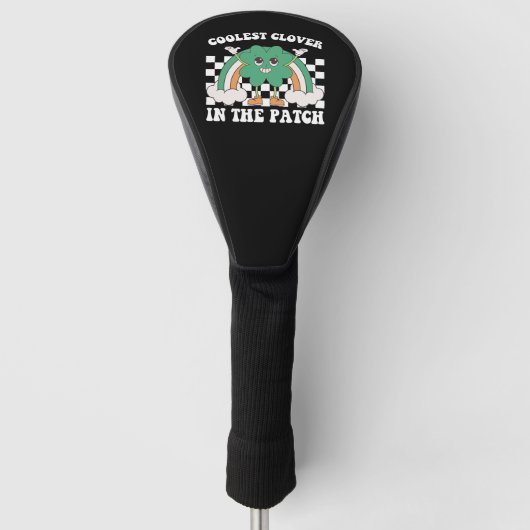 Coolste Klee am Pflaster St Patrick's Day Golf Headcover (Vorderseite)