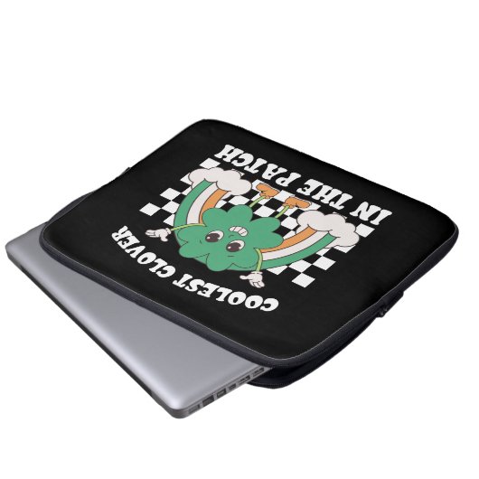 Coolste Klee am Pflaster St Patrick's Day Laptopschutzhülle (Vorne Knopf)