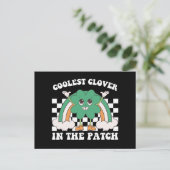 Coolste Klee am Pflaster St Patrick's Day Postkarte (Stehend Vorderseite)