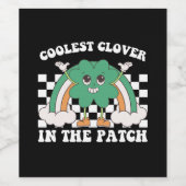 Coolste Klee am Pflaster St Patrick's Day Weinetikett (Einzelnes Label)