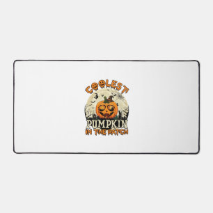 Coolste Kürbisfeld-Sonnenbrille Hexenhut Halloween Schreibtischunterlage