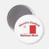 Coolste maltesische Mama Magnet (Vorderseite/Rückseite)