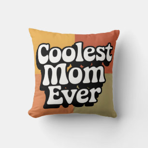 Coolste Mama je Retro Groovittext Kissen
