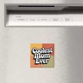 Coolste Mama je Retro Groovittext Magnet (In Situ (Geschirrspüler))