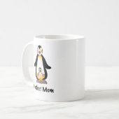 Coolste-Mama-Pinguin-Familien-Design Kaffeetasse (Vorderseite Links)