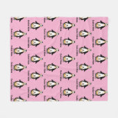 Coolste-Mama-Pinguin-Familiendesign Fleecedecke (Vorderseite (Horizontal))